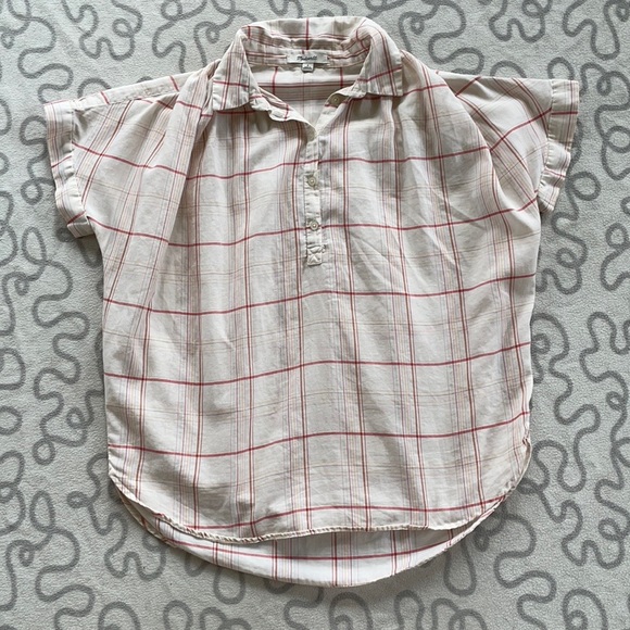 Madewell Central Popover Shirt in Fine Plaid - Picture 3 of 9